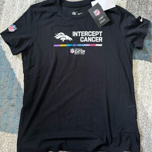 NWT Nike Women's Broncos Intercept Cancer T-Shirt